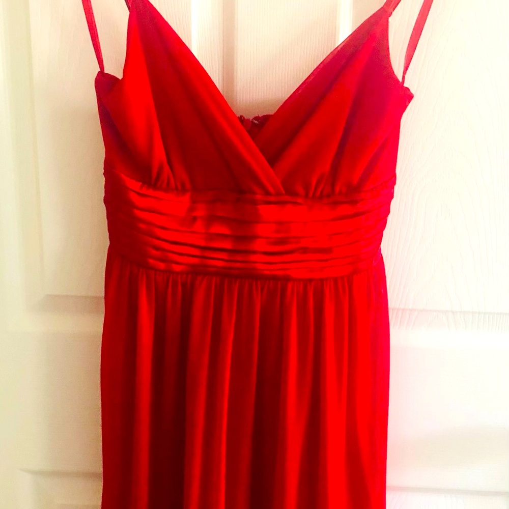Red formal dress